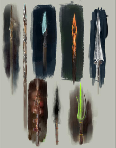 Fantastical Spears, personal work Fantastical Spears, personal work