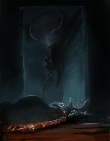 Artwork of a Penanggalan for Shadow of the Demon Lord