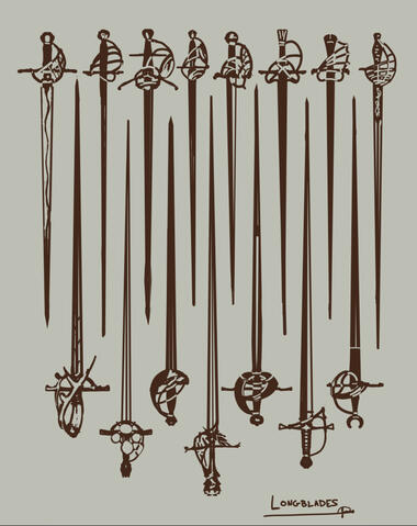 Studies and Designs of swept hilts