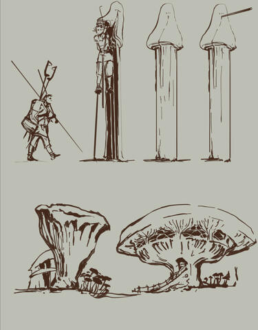 Whimsical ideas for life in a mushroom forest Whimsical ideas for life in a mushroom forest